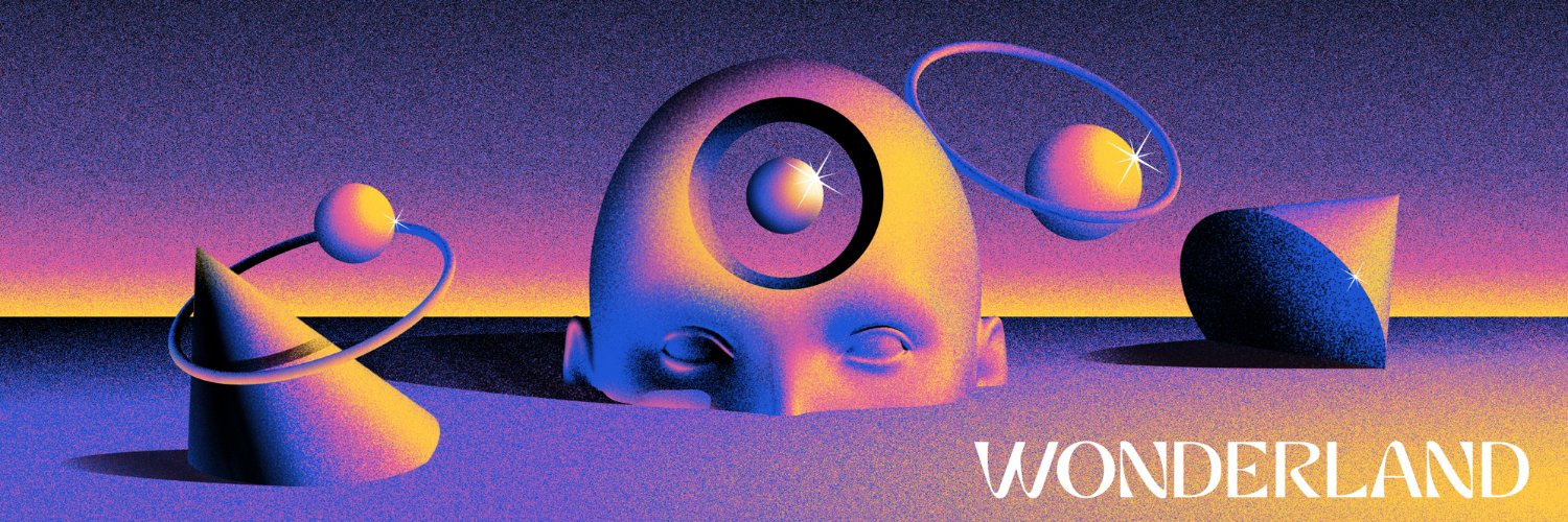Twitter banner for @Wonderland