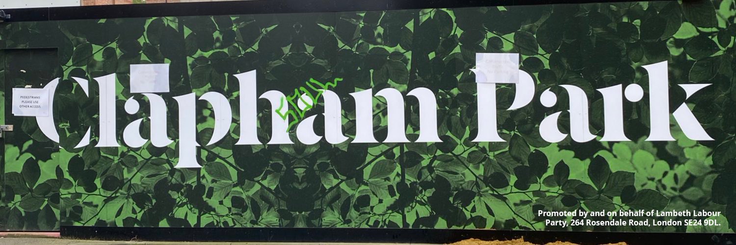 Clapham Park Labour Team banner