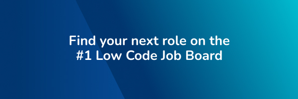 Jobs in Low Code banner