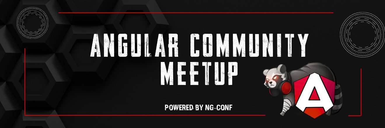 Angular Community Meetup's banner