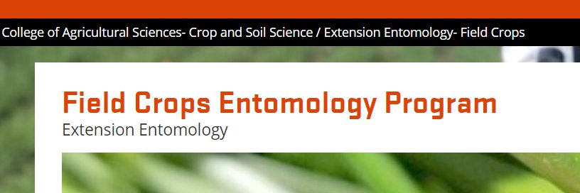 Field Crops Entomology-Oregon State University banner