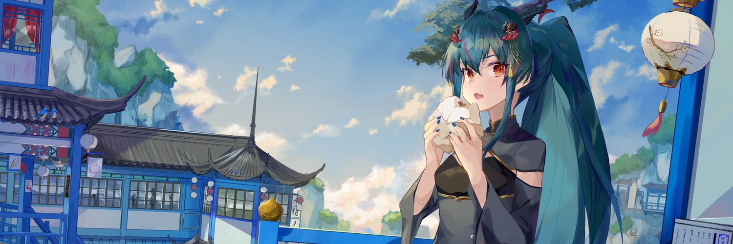 羽奏 こはく🥟🐉 Profile Banner