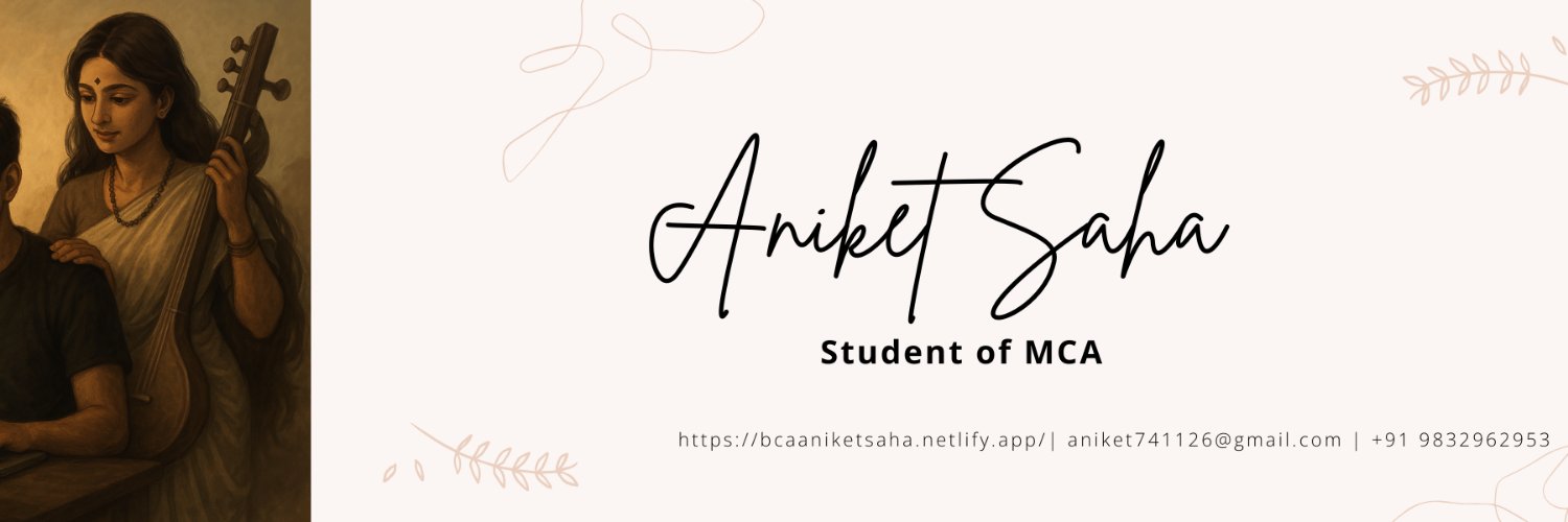 Aniket Saha banner