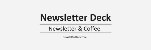 Newsletter Deck 📰☕️ Profile Banner