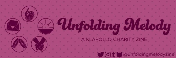 Unfolding Melody: a Klapollo Charity Zine Profile Banner