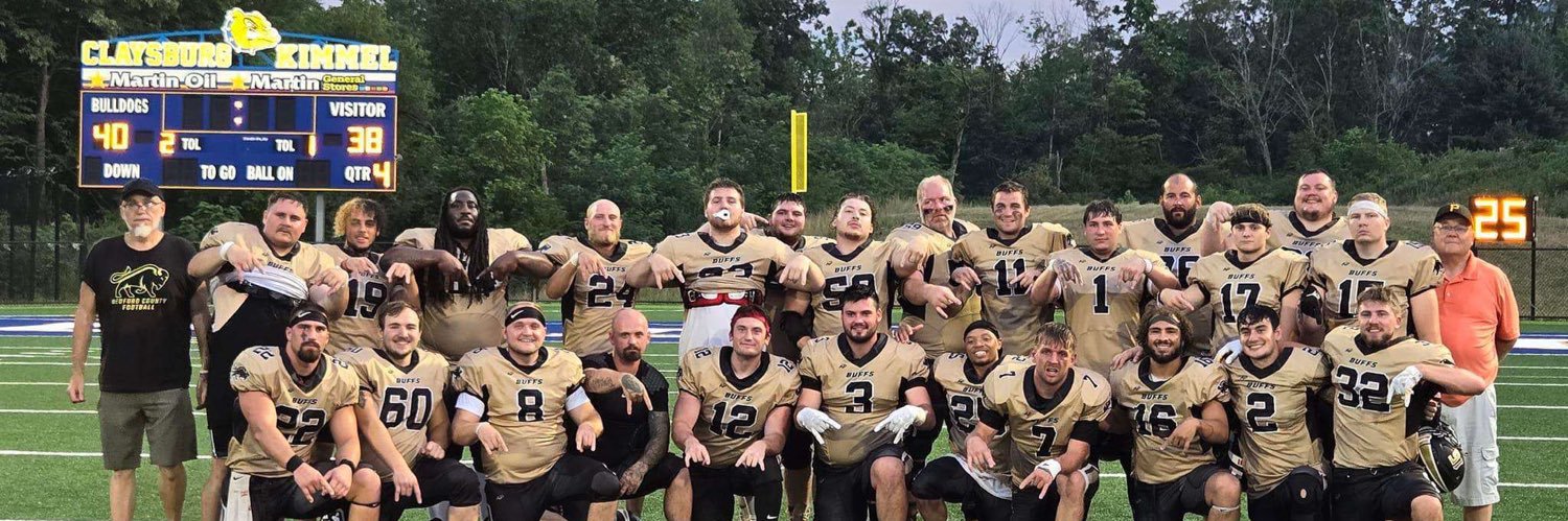 Bedford County Buffaloes Football banner