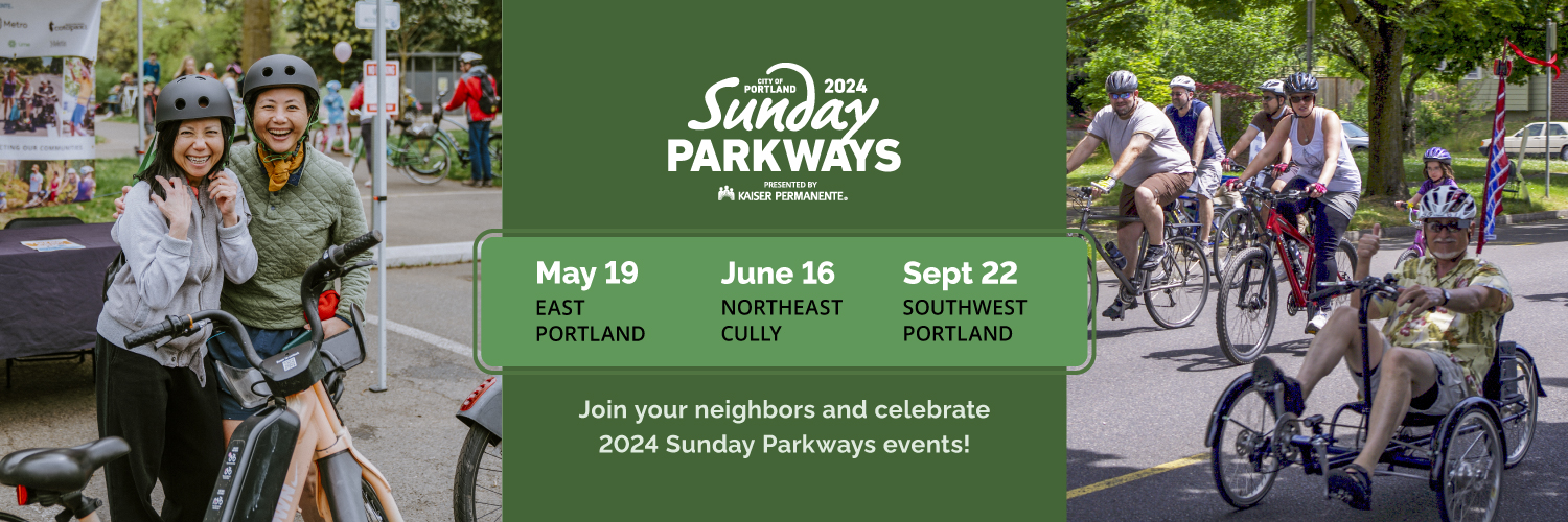 Portland Sunday Parkways banner