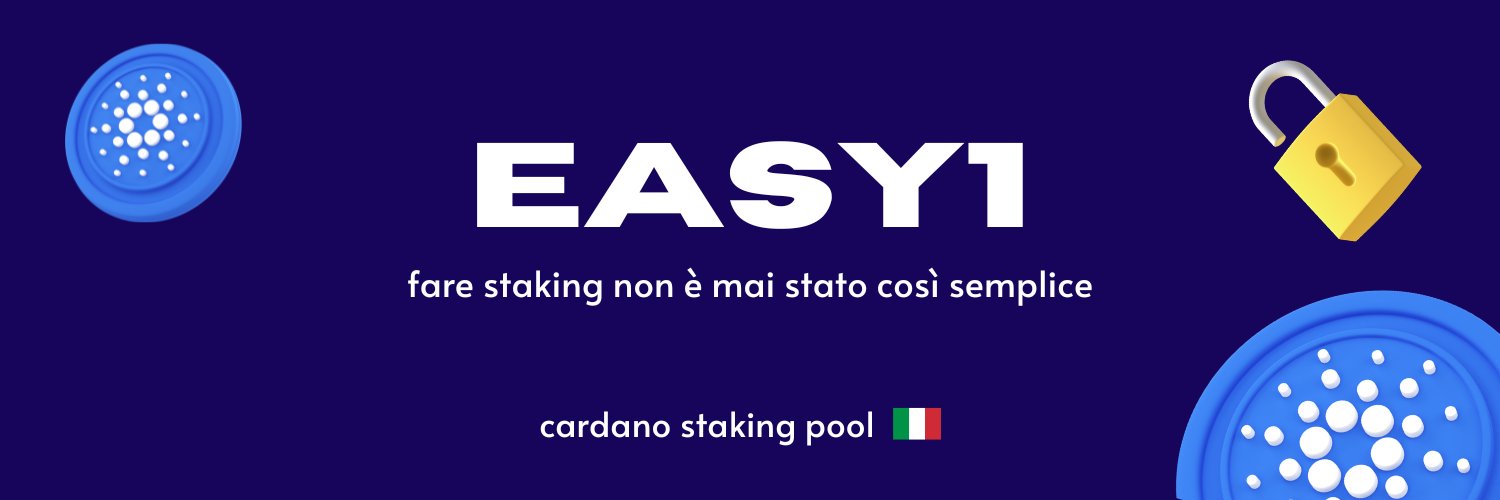 Giovanni - EASY1 🇮🇹 Stake Pool Profile Banner