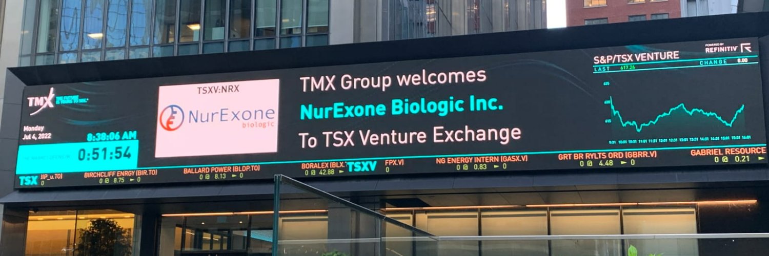 NurExone Biologic (TSXV: NRX) (Germany: J90) banner