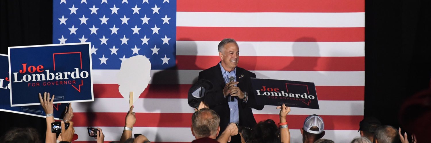 Joe Lombardo's banner