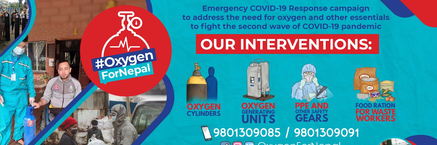 Oxygen For Nepal banner