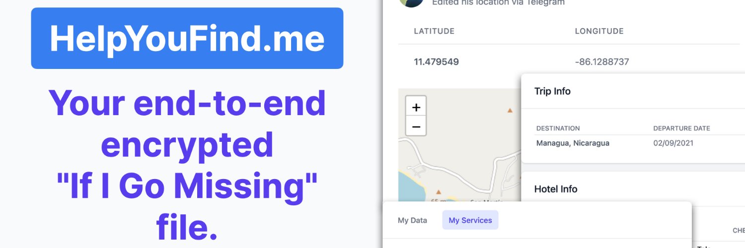 HelpYouFindMe banner