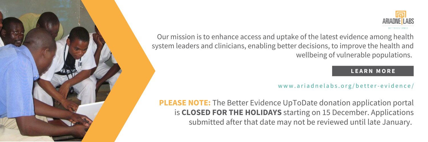 Better Evidence banner