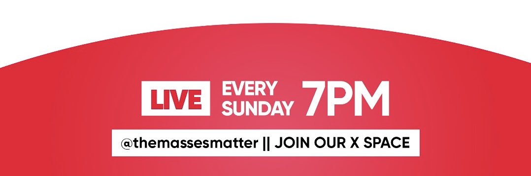 The Masses Matter banner