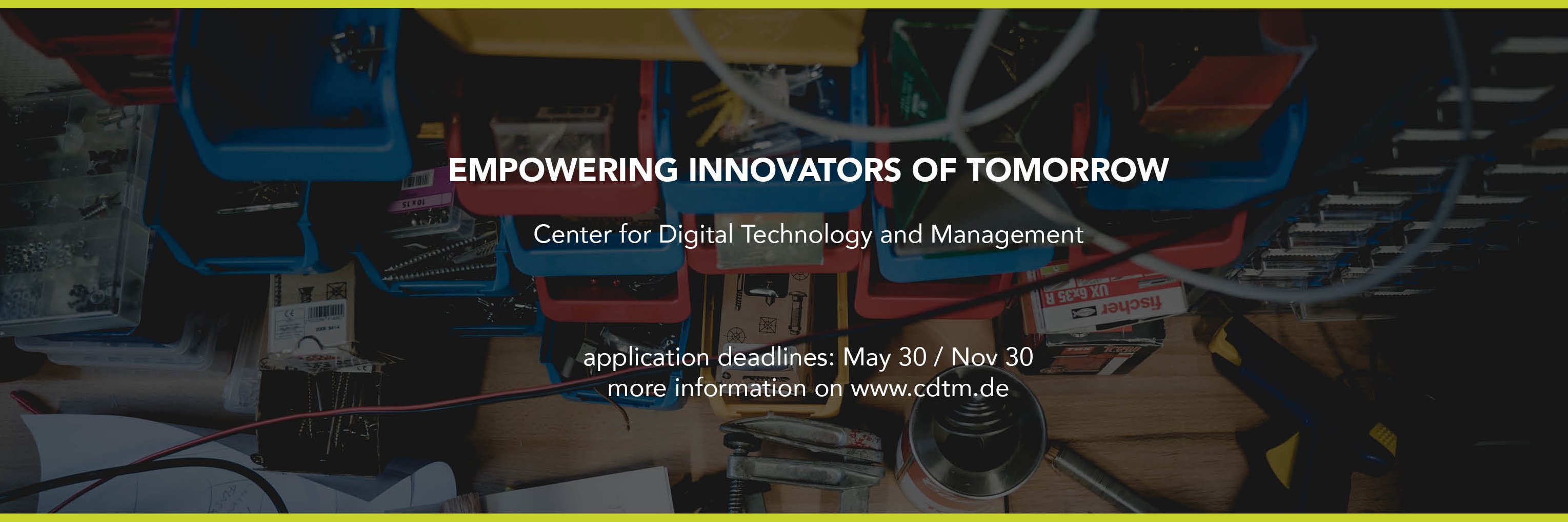 CDTM – Center for Digital Technology & Management banner