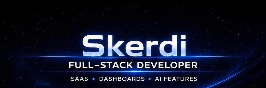 Skerdi | Full-Stack Dev banner