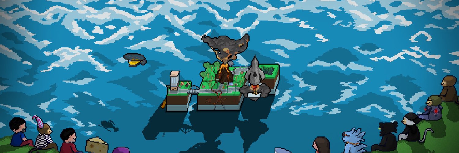 smol pirate 🧠 (💙,🧡) banner