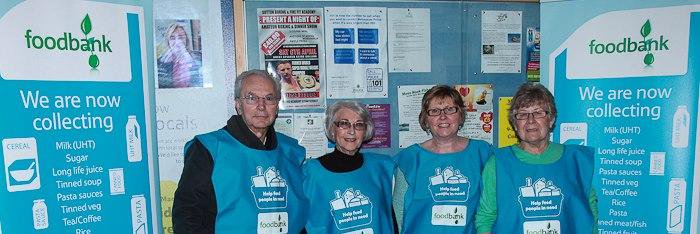 St Helens Foodbank banner