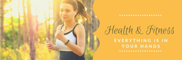 Health And Fitness Profile Banner