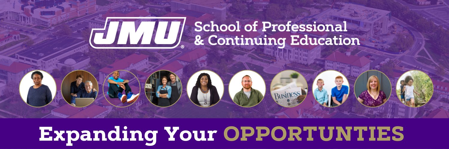JMU School of Professional & Continuing Education banner