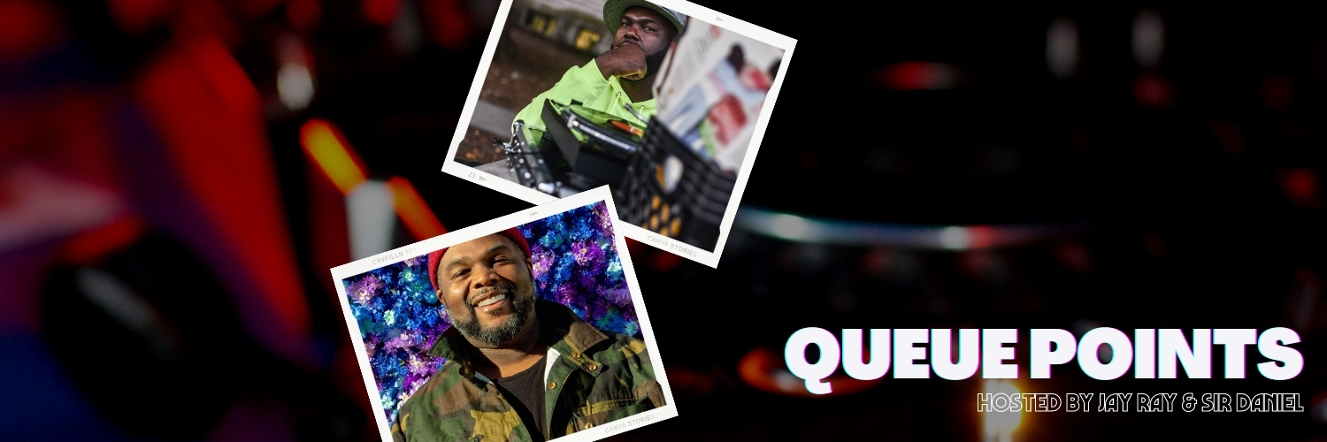 Bluesky: @queuepointspod.com banner