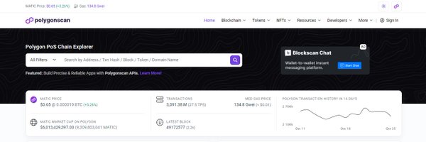 polygonscan Profile Banner