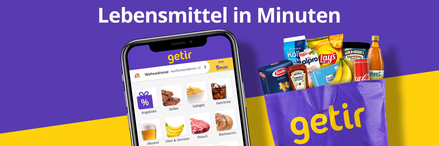 getir Deutschland banner