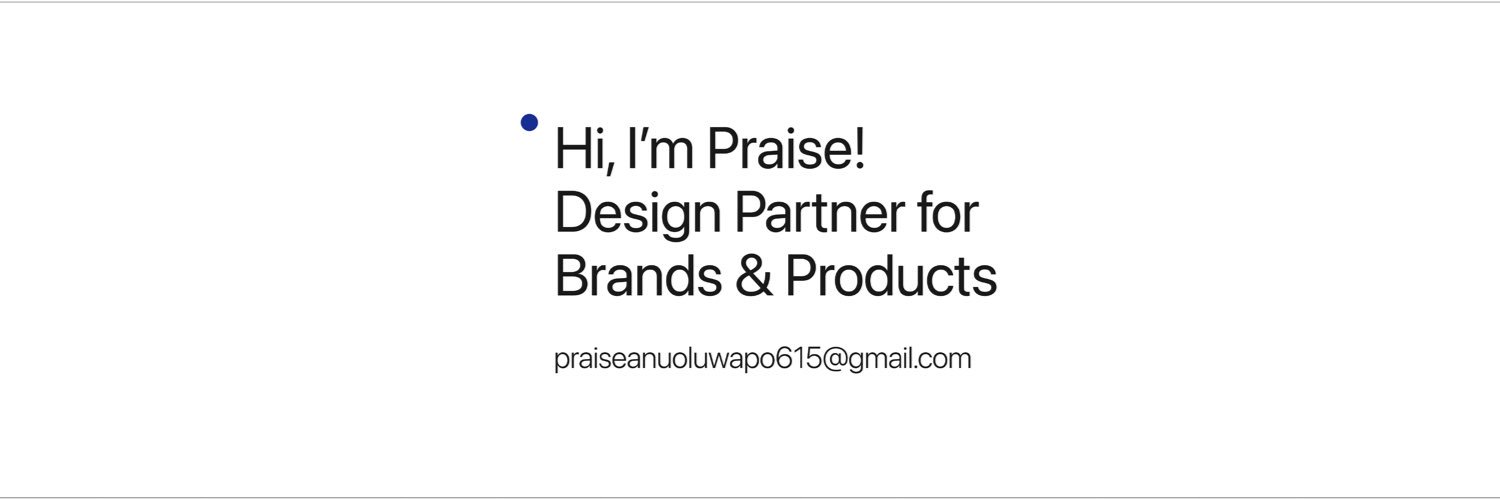 Bello A. Praise's banner