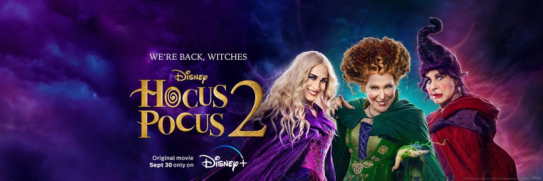 Hocus Pocus 2 | Now Streaming banner