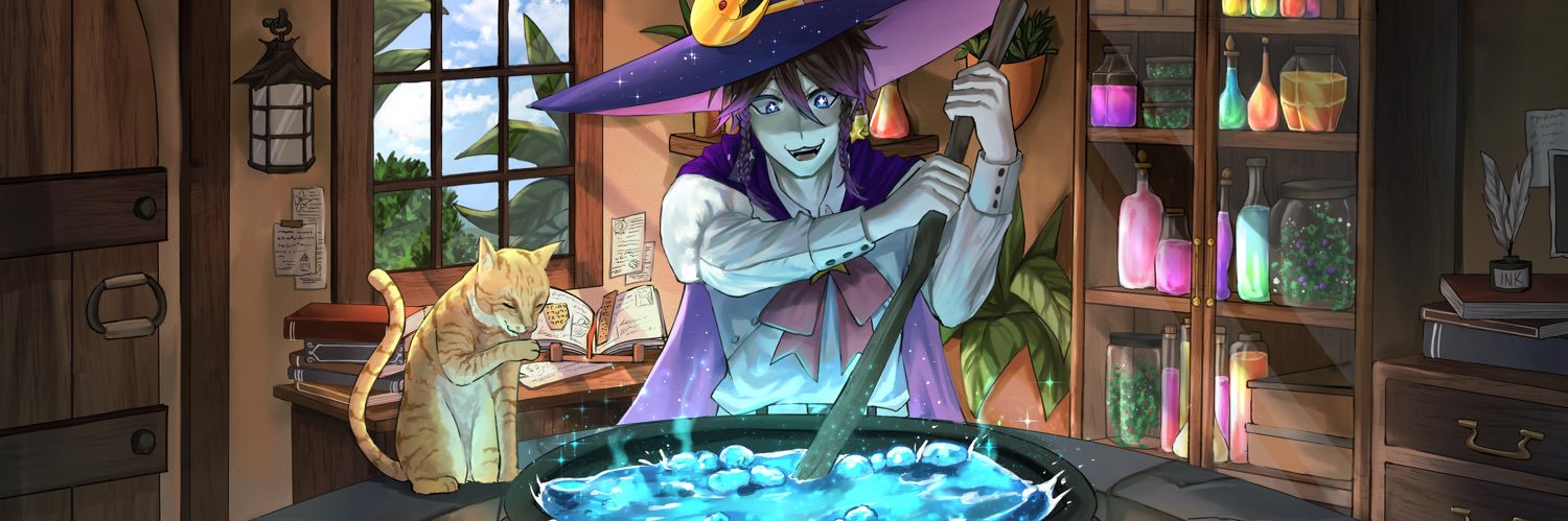 AxelRadir🔮⚗️ || Witch Femboy Vtuber || banner