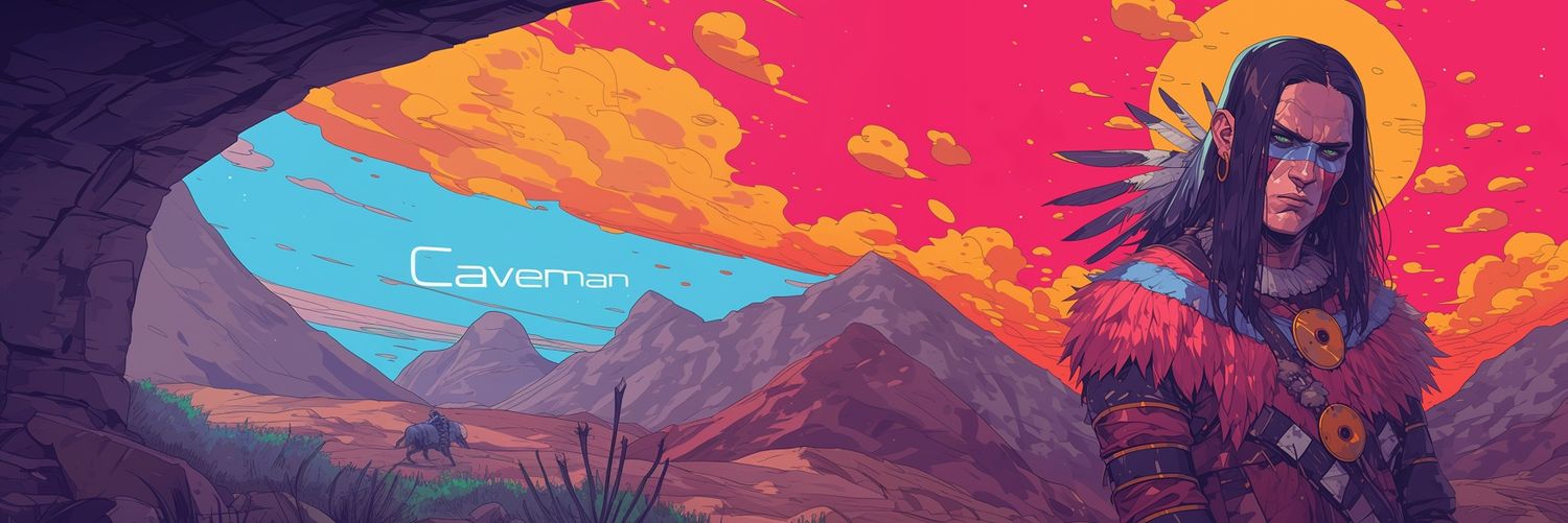 Caveman's banner