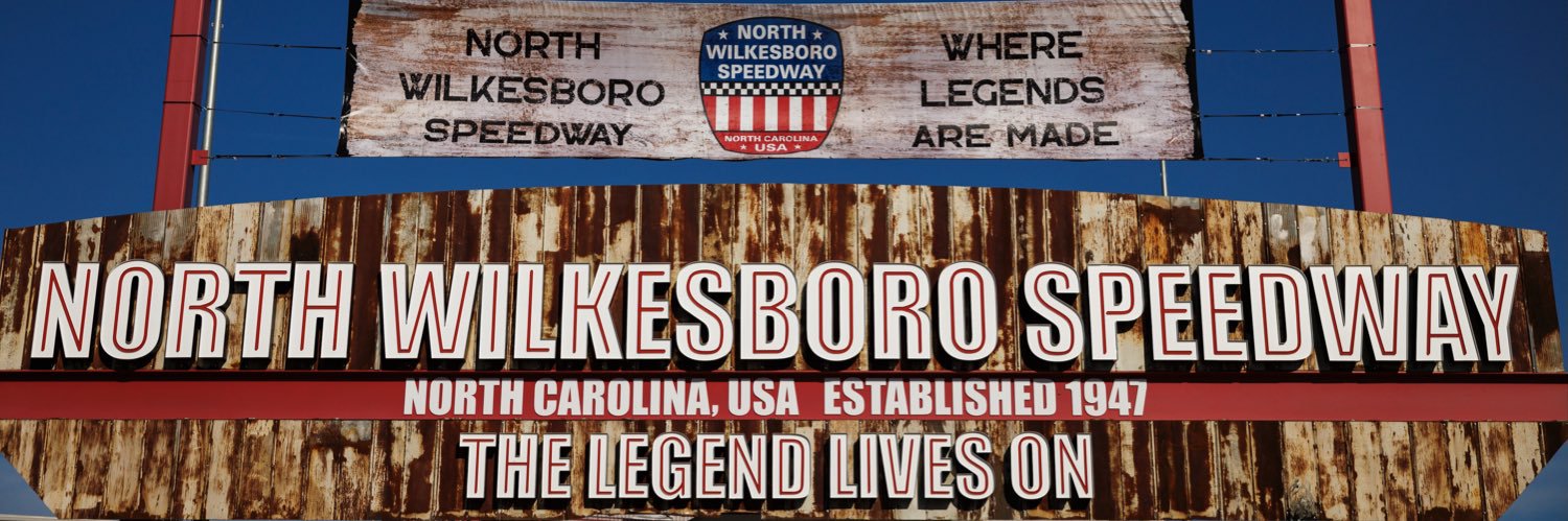 North Wilkesboro Speedway's banner
