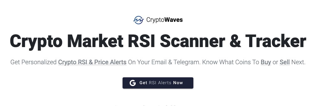 CryptoWaves.App 🚨 RSI Crypto Alerts banner