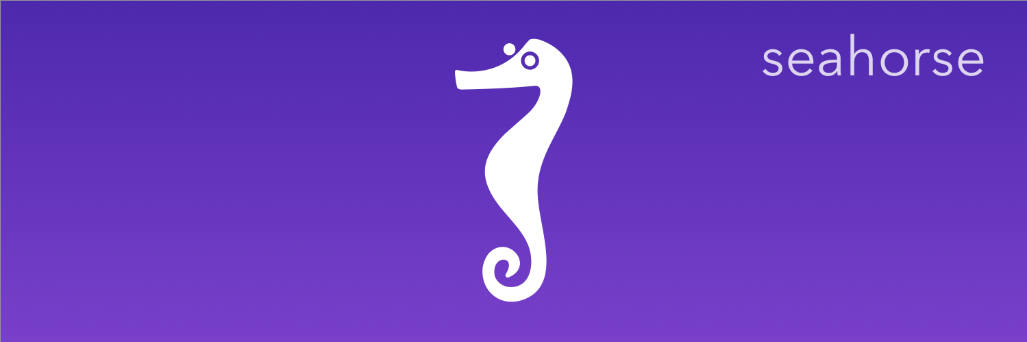 Seahorse banner