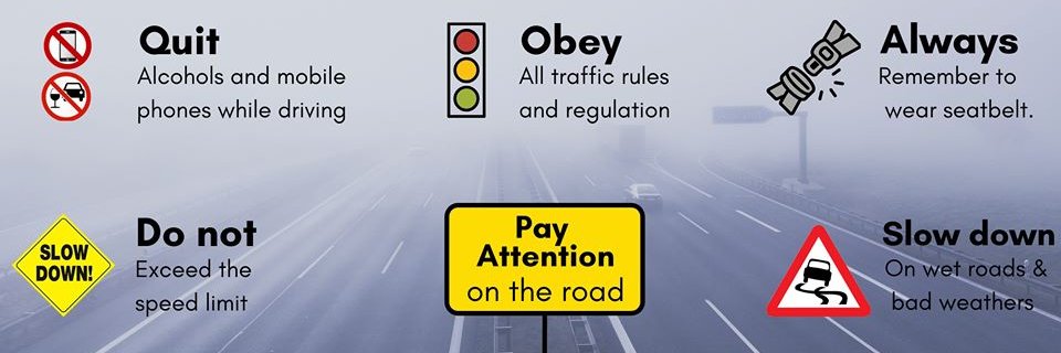 MUSKAAN: foundation for road safety banner