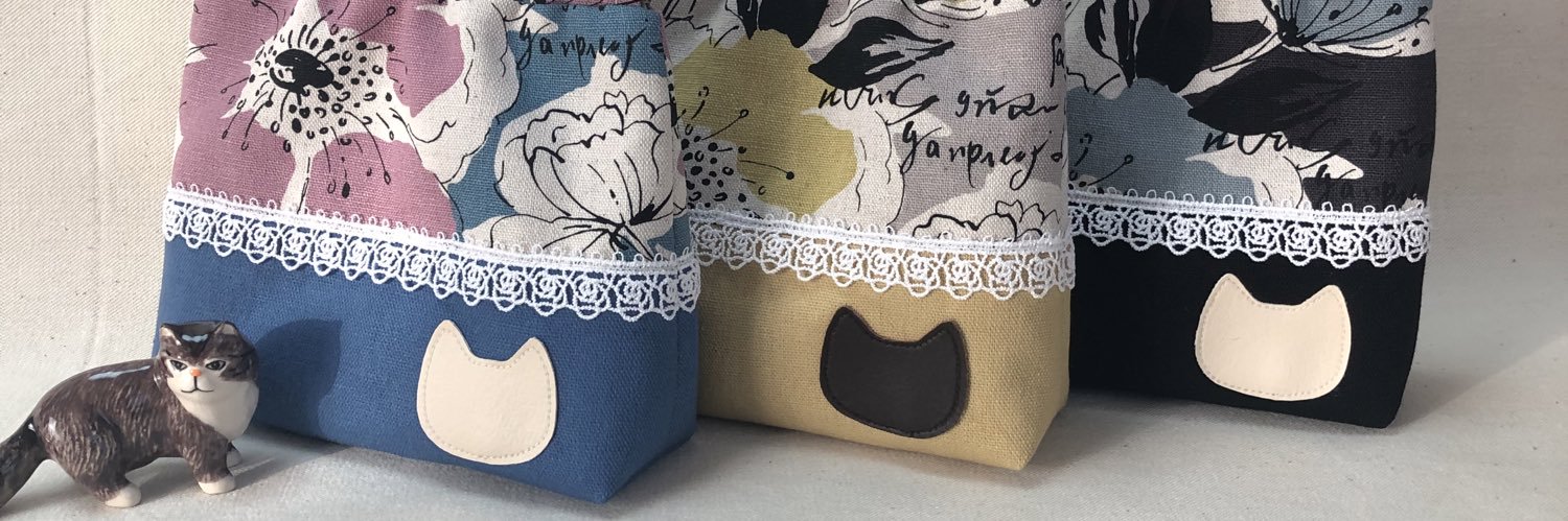 cootee🐈‍⬛ハンドメイド布小物販売中！'s banner