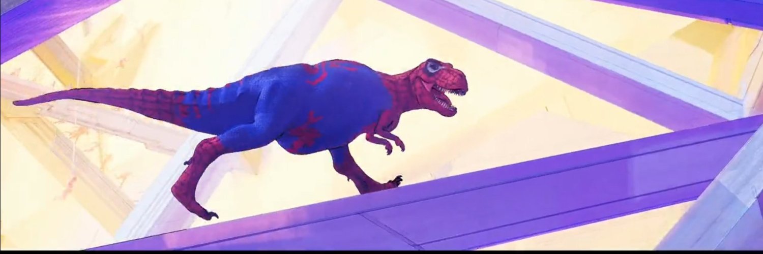 Spider-Rex is in the Spider-Verse 🤓🕸️ banner