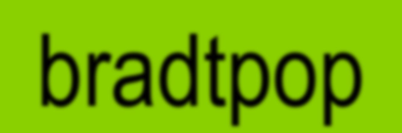 bradtpop's profile banner image