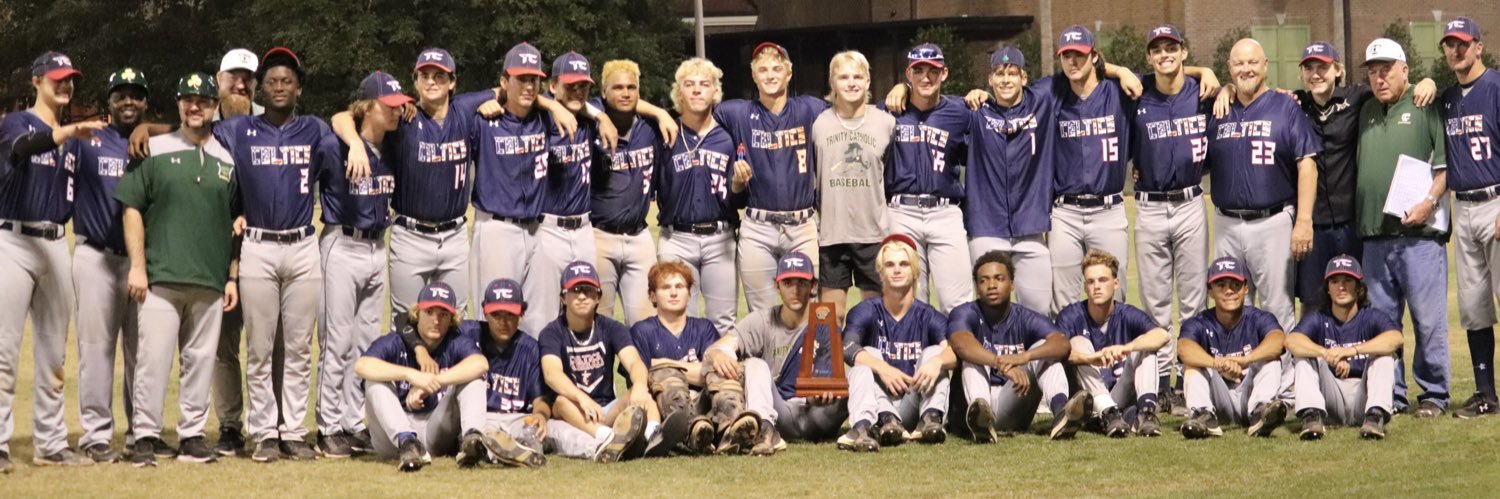 Trinity Catholic Baseball banner