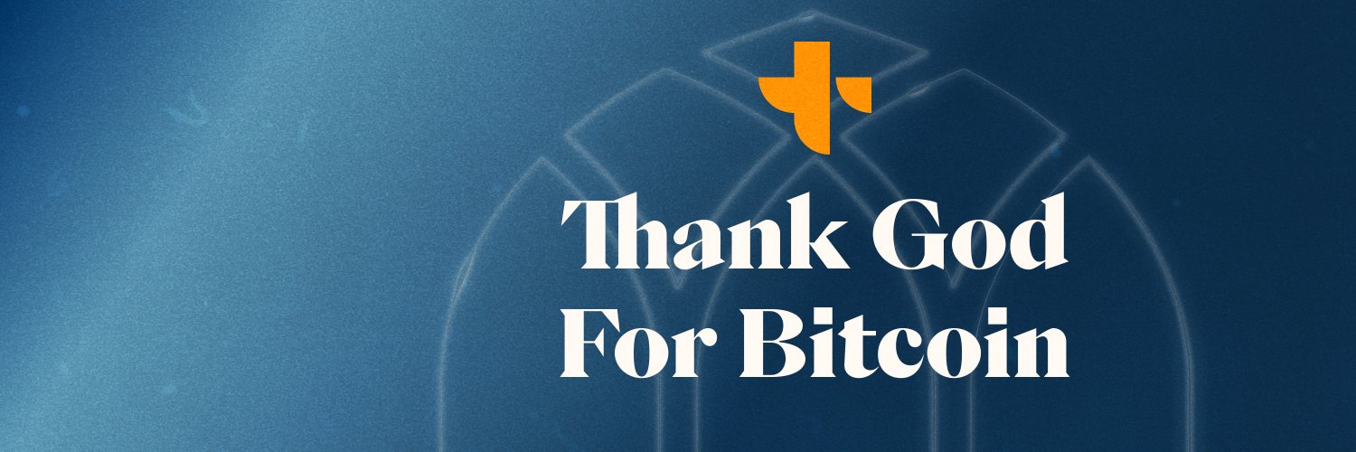 Thank God for Bitcoin's banner