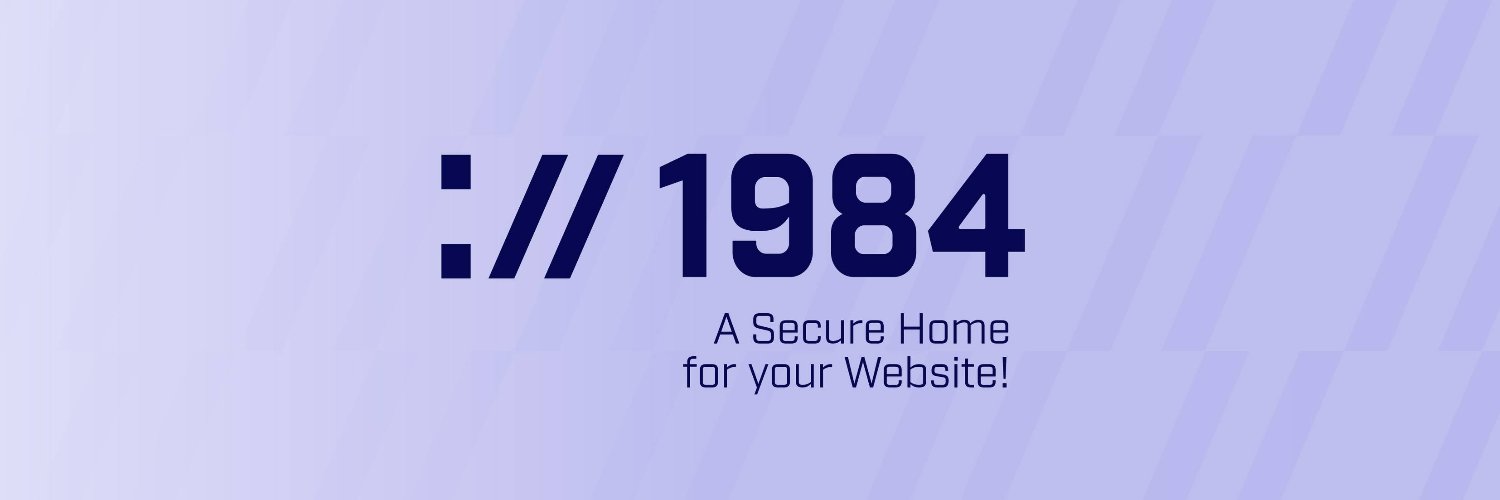 1984 Hosting banner
