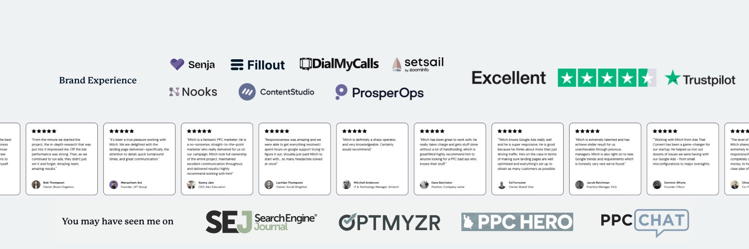 mitch | Google Ads for SaaS 🧪 🧬 banner