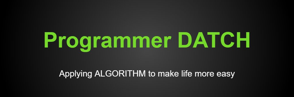 ProgrammerDATCH's profile banner image