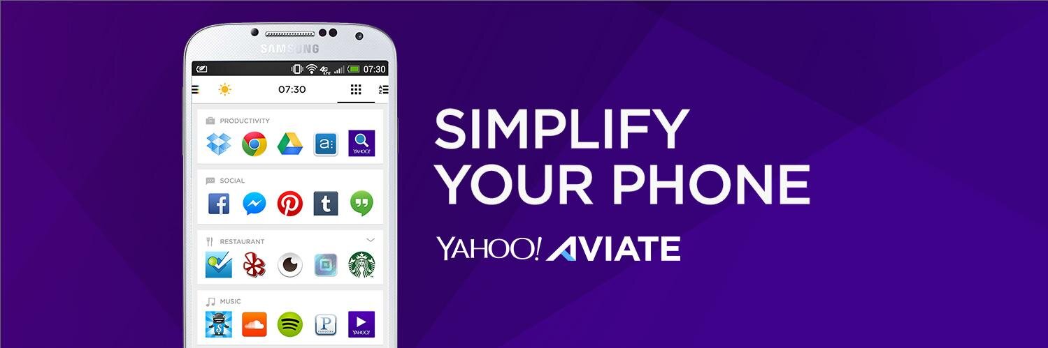 Yahoo Aviate banner