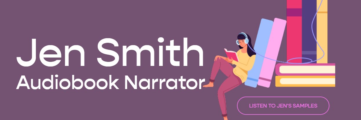 Jen Smith Audiobook Narrator banner