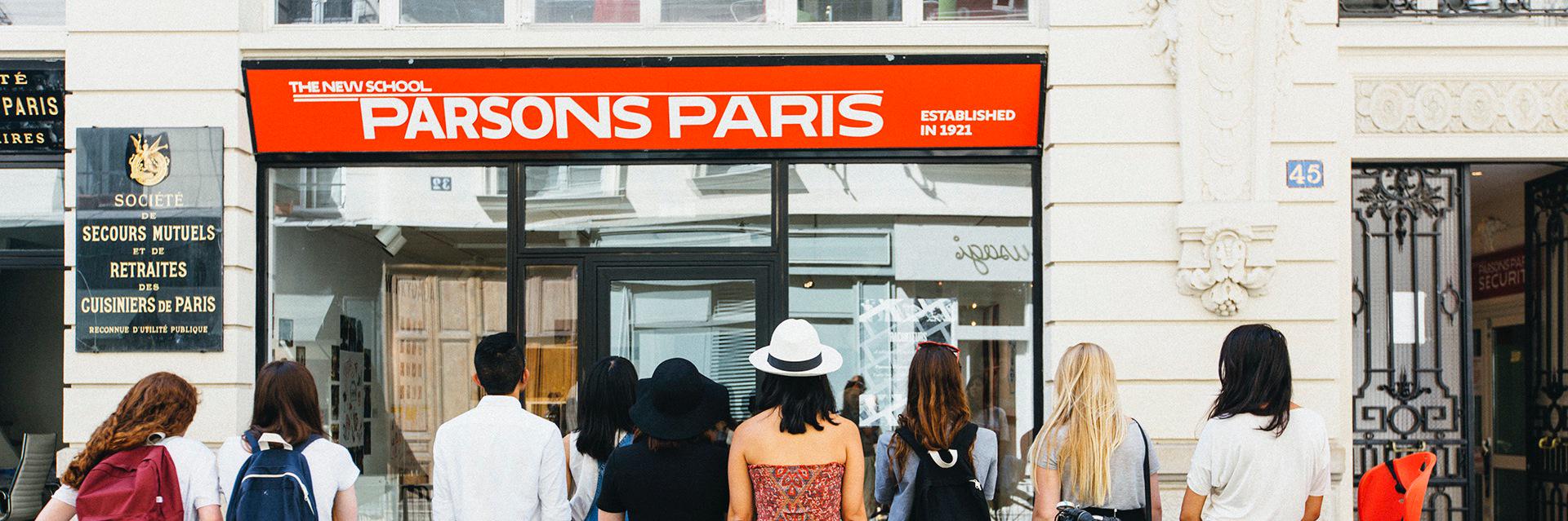 Parsons Paris banner