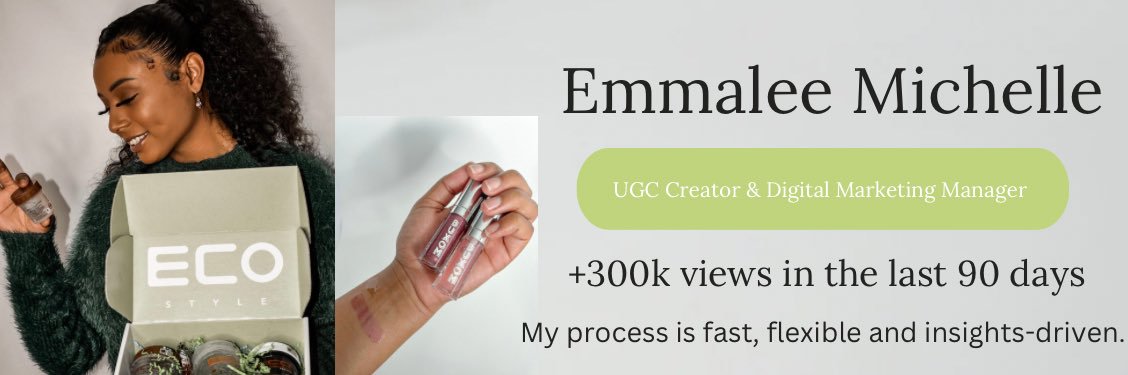 Emmalee Michelle |Ugc Creator banner