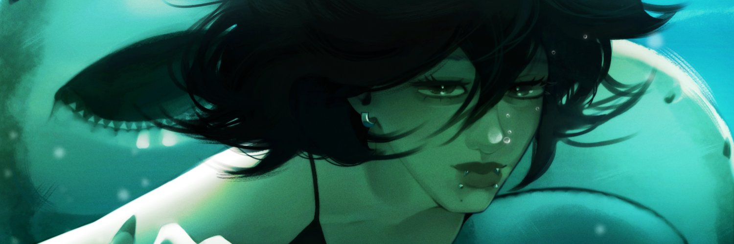 sarah 🦈๋࣭⭑ a moça do krita banner