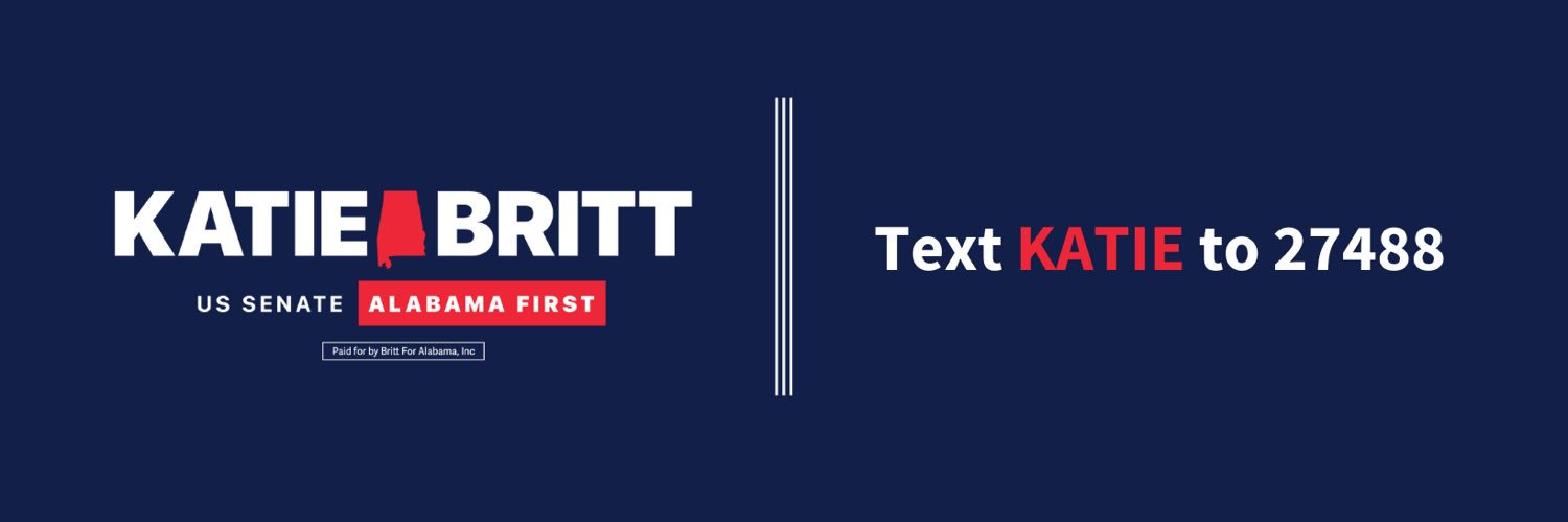 Katie Britt's banner