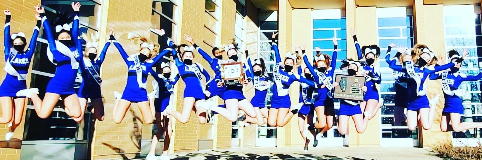 Lakes Cheerleading banner